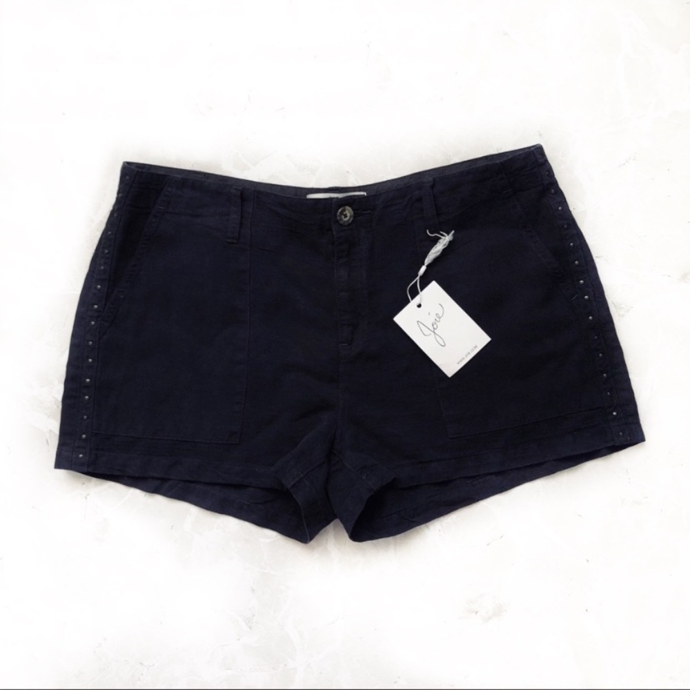 [Joie] Classic Black Studded Shorts